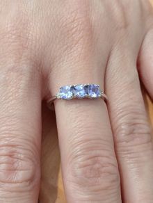 Sterling Silver Ring - Size T - Stamped 925 (SS1019)