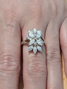 Sterling Silver Ring - Size R - Stamped for Silver (SS1114)