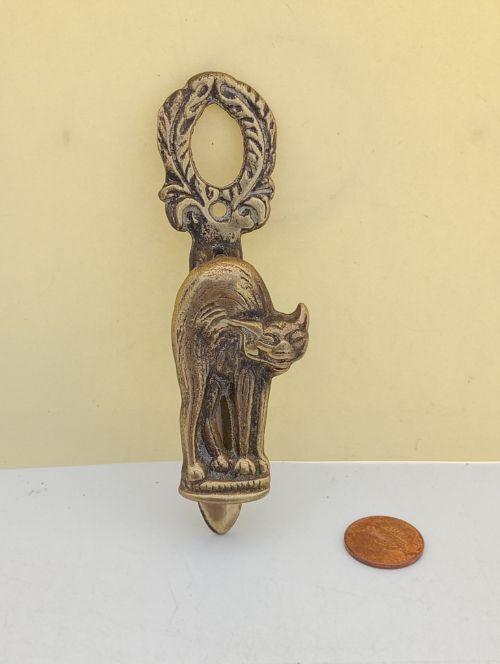 Brass Door Knocker - Cat (Brass15)