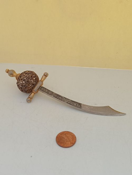 Brass Metal Ornament Sword (Brass28)