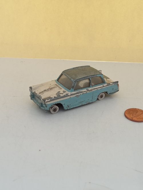 Meccano Dinky Triumph Herald without Tyres, Glass intact (GM34)