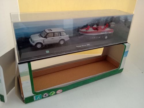 Cararama Range Rover &amp; Boat Trailer - Scale 1/76 (DX88)