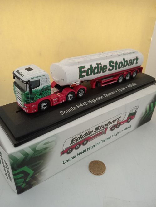 Atlas Eddie Stobart Scania Highline Tanker - Lyn - Model has been on display - Scale 1/76 (FX02)