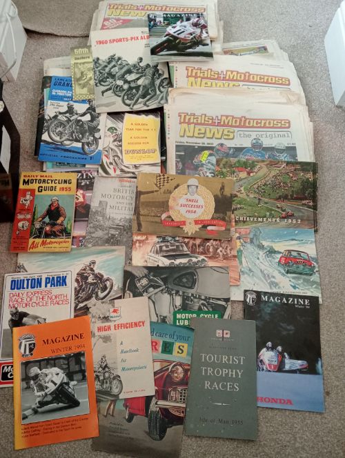 Job Lot of Motor Cycle Brochures etc.