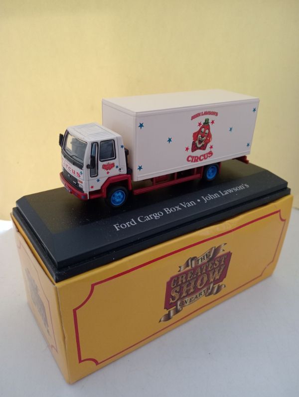 Atlas Editions Ford Cargo Truck, Box Van John Lawson&#39;s Circus 1:76 Scale (FX82)
