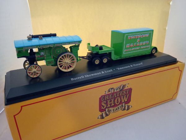 Rare Atlas Editions 1/76 Scale - Burrell Showman &amp; Load - Emerson &amp; Hazard (FX101)