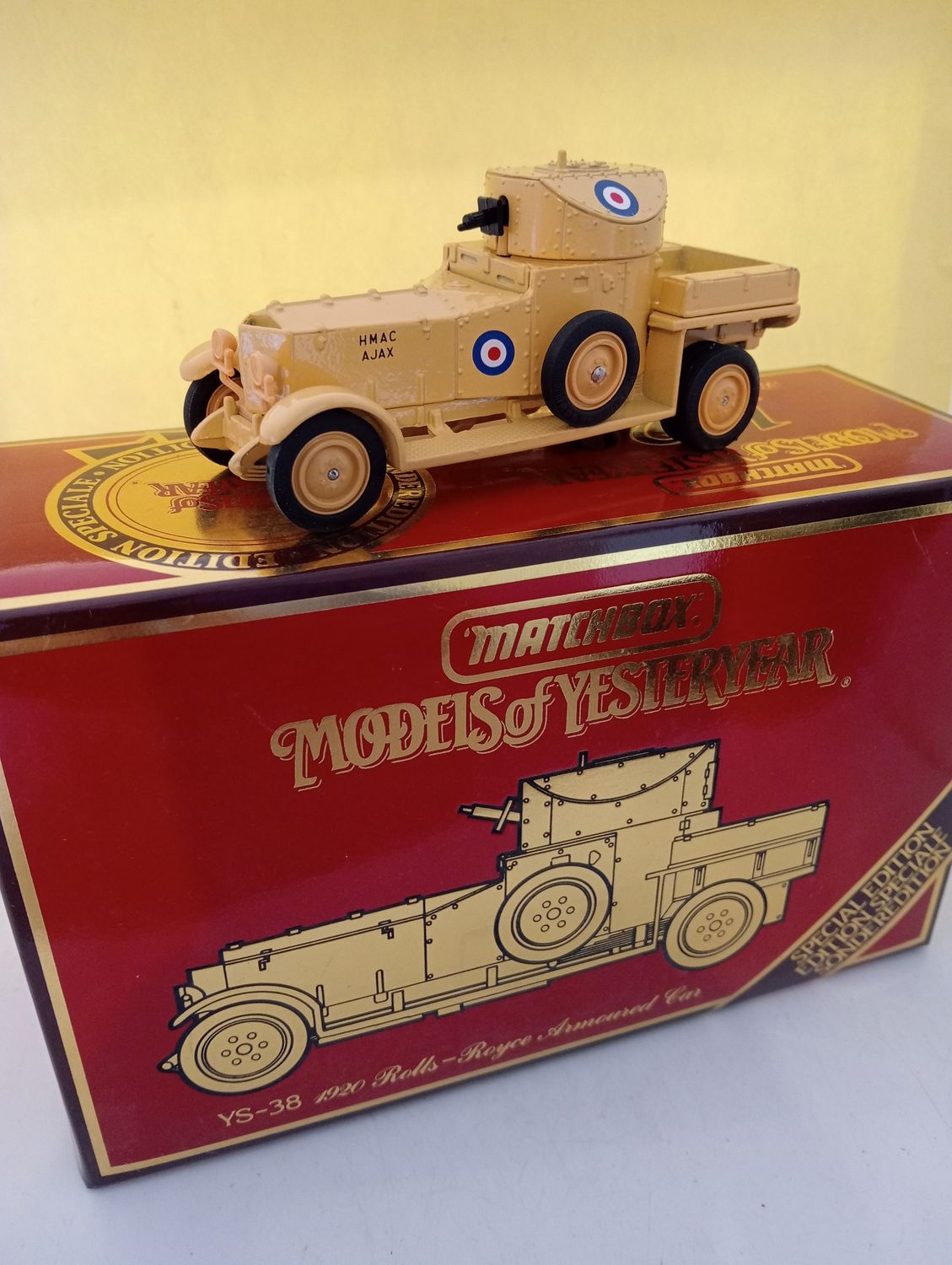 Matchbox Models Of Yesteryear Rolls Royce Armoured Car YS-38