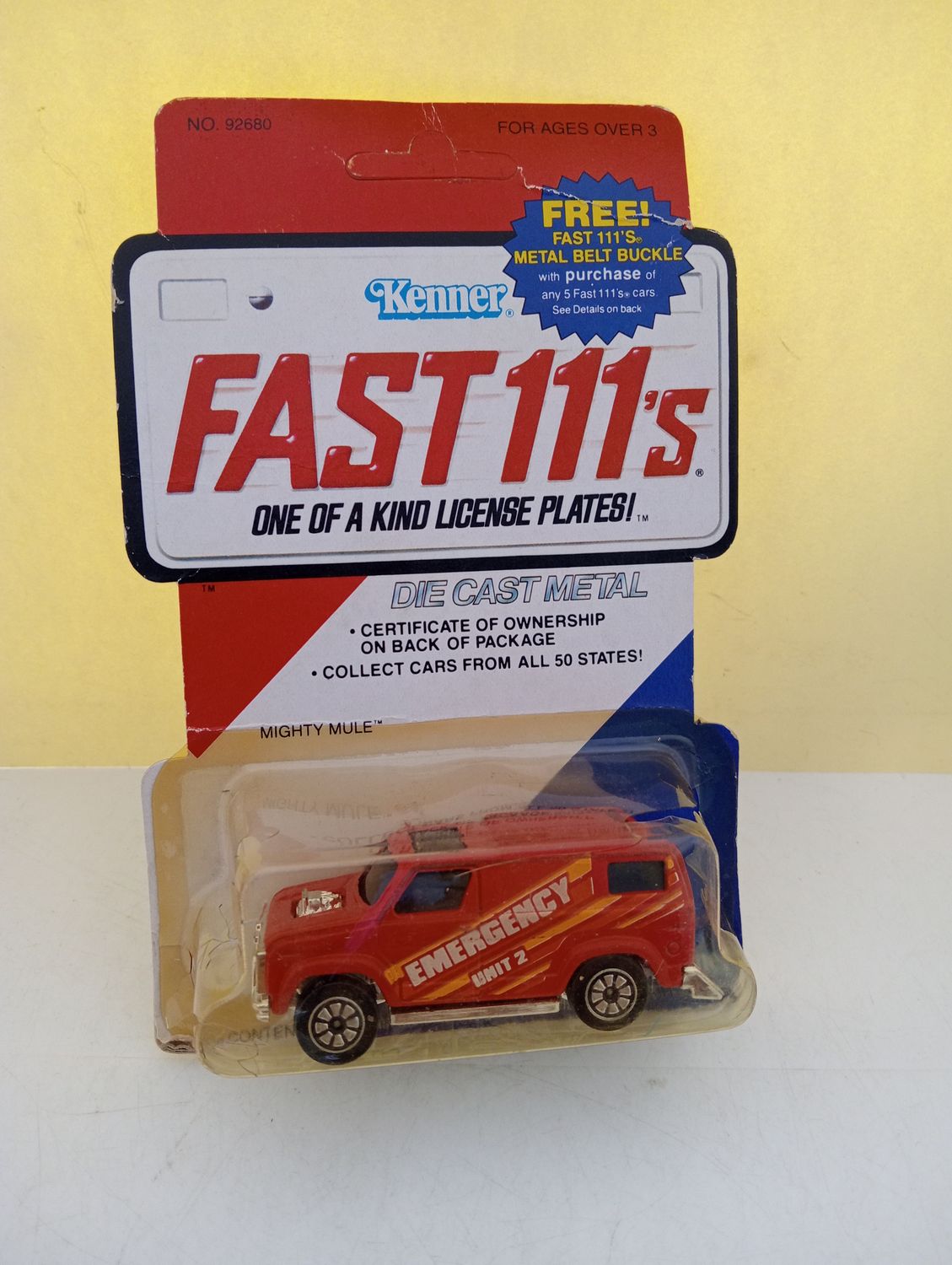 Kenner 1980&#39;s Emergency Van- Fast 111&#39;s - (FX269)