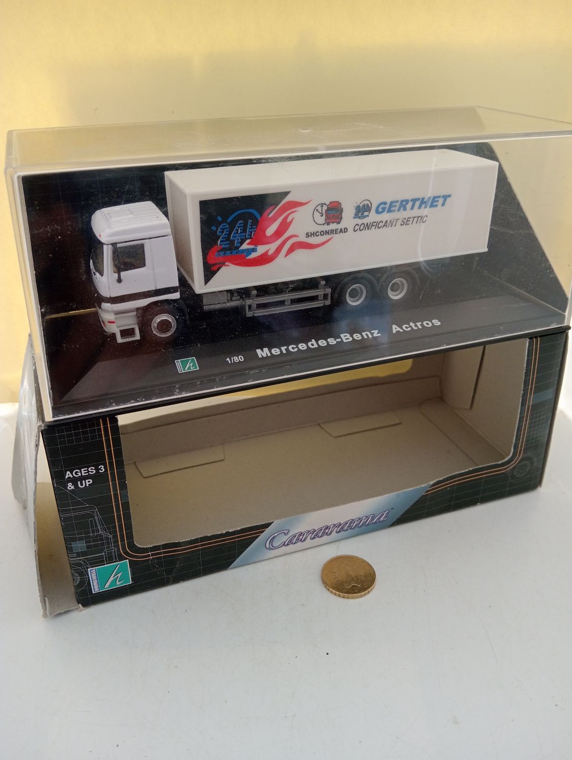 Cararama Mercedes Benz Actros Truck - Scale 1/80 (EX163)
