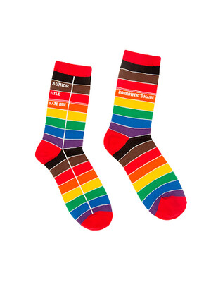 Library Card: Pride Socks (Large)