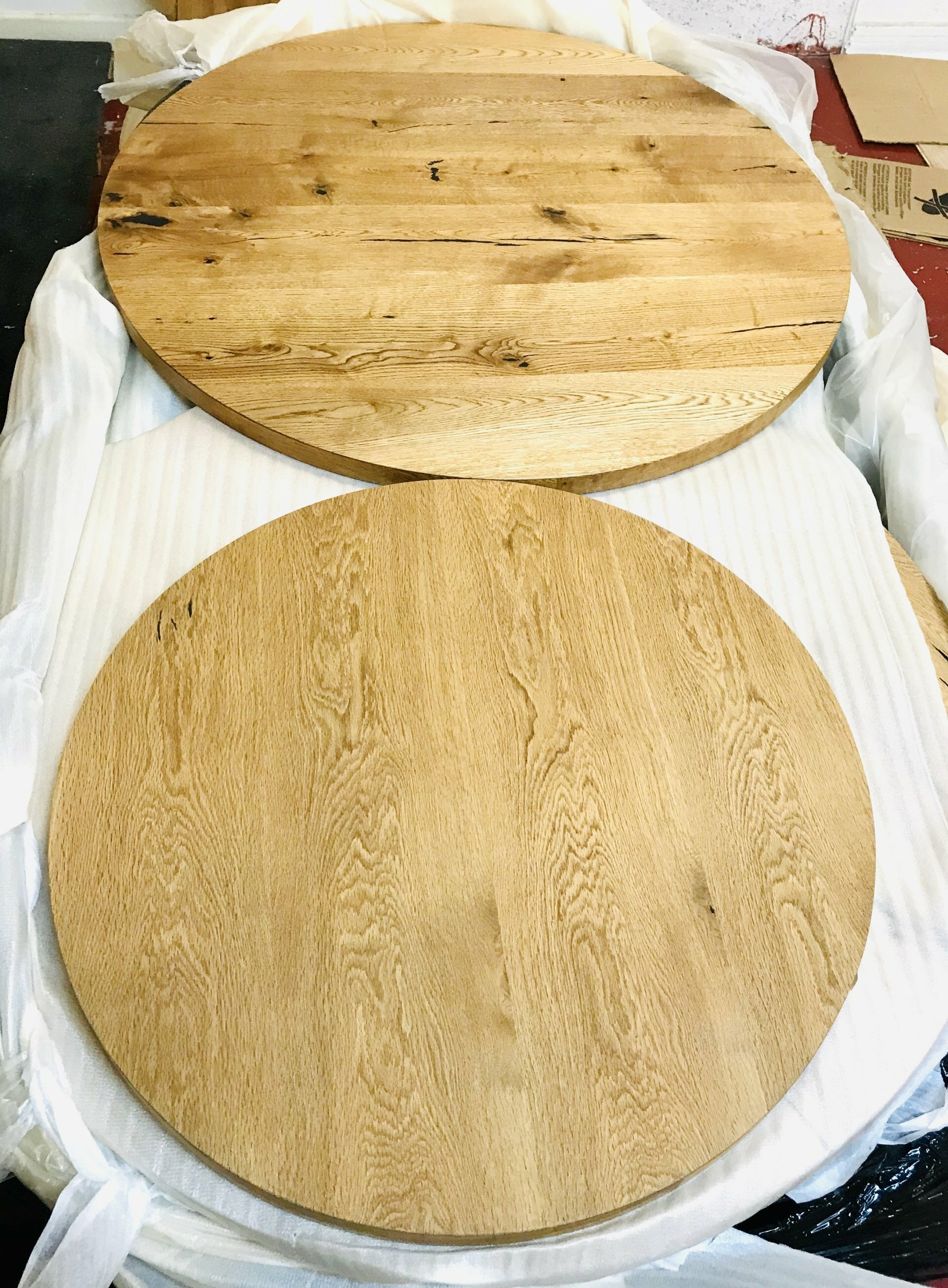 42 inch round unfinished wood table top deals
