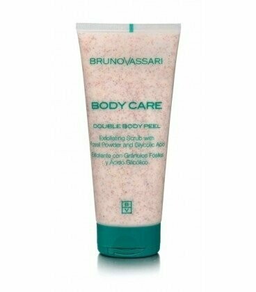 Double Body Peel Exfoliante con gránulos fósiles y ácido glicólico 200ml Bruno Vassari