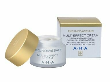 Multi Effect Cream
Crema antiarrugas con alfahidroxiácidos 50ML BRUNO VASSARI