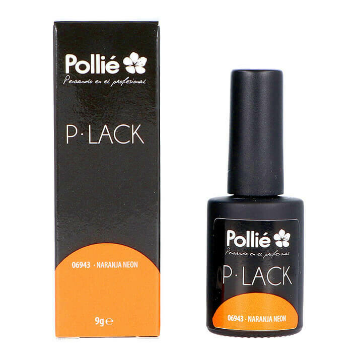 Esmalte semipermanente NARANJA NEON P-lack Pollie