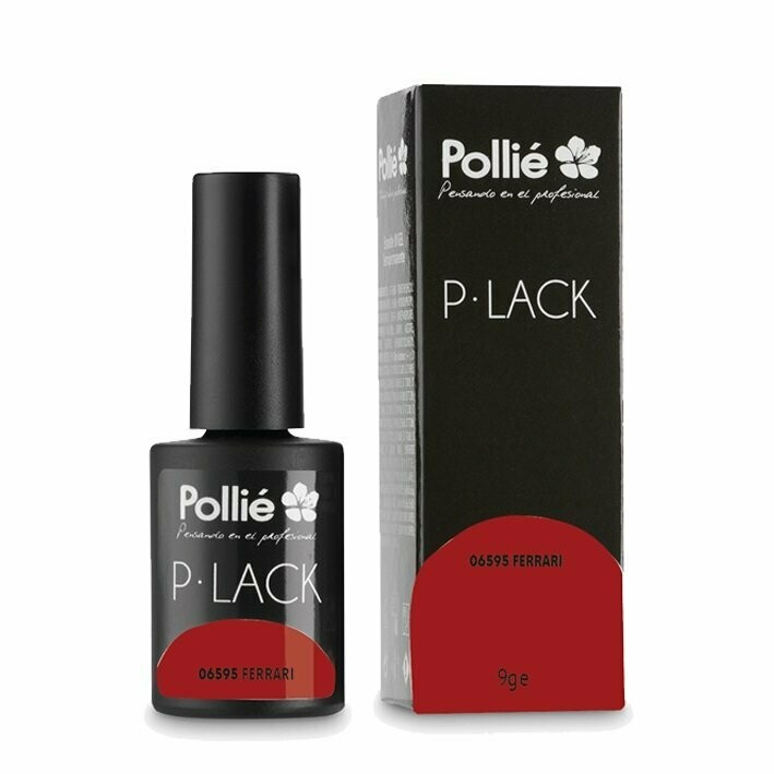 Esmalte semipermanente ROJO FERRARI P-LACK POLLIE