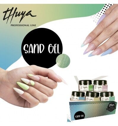 Kit sand gel -Thuya- 5 colores- Efecto arena