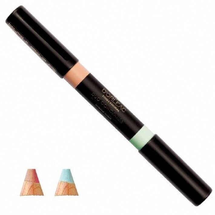 Corrector duo lápiz nº1 verde/naranja