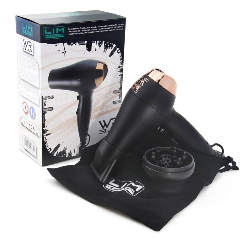 Secador mini viaje negro Lim Hair