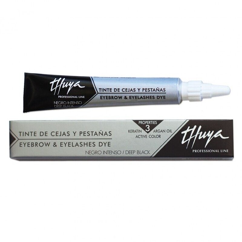 Tinte negro de cejas y pestañas - thuya