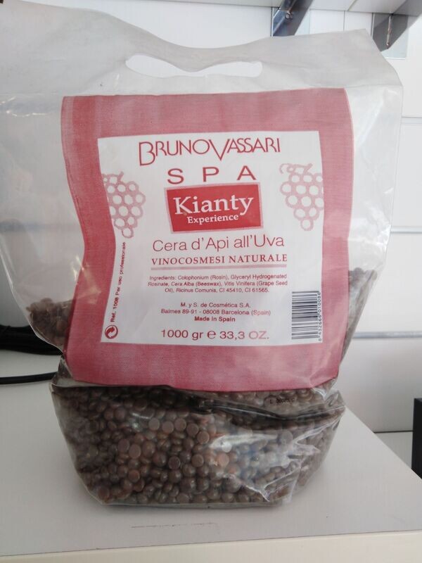 Cera perlas Uva depilatoria kianty 1 kilo