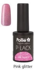 P-LACK PINK GLITTER 9GRMS-Semipermanente Pollie