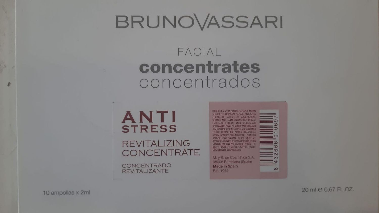 Concentrado facial revitalizante 10x2ml OFERTA 2X1
