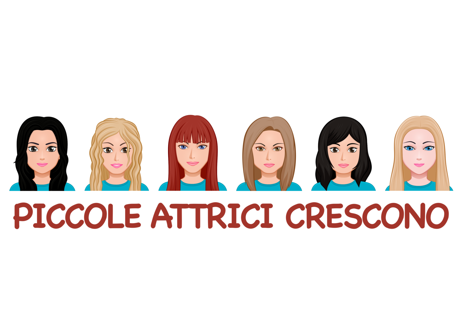 Stampa &quot;Piccole Attrici Crescono&quot; AUTOGRAFATA da tutte le ragazze con dedica personalizzata