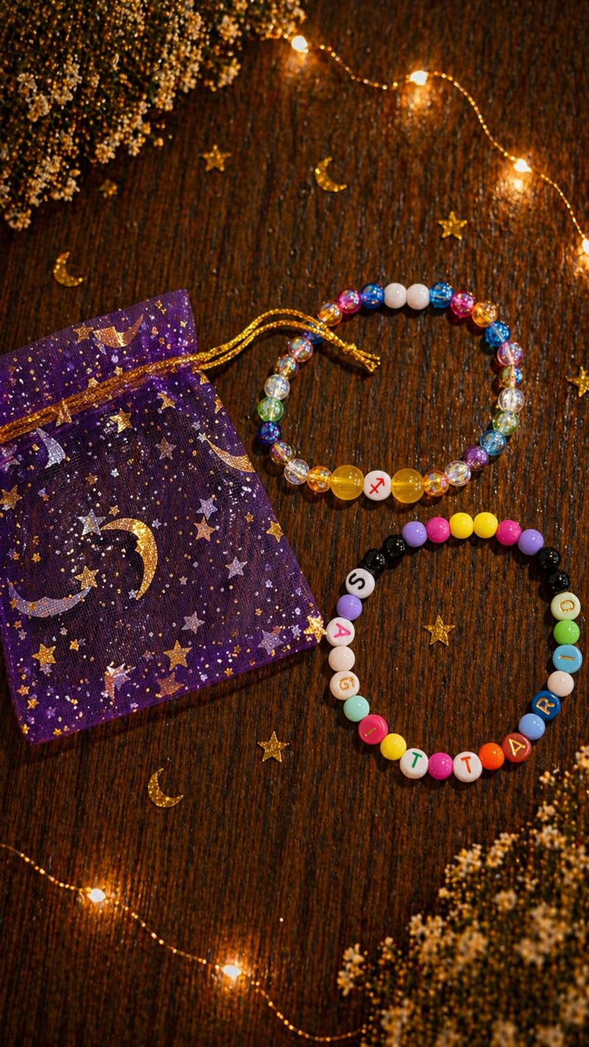 2 Braccialetti Segno Zodiacale Multicolore