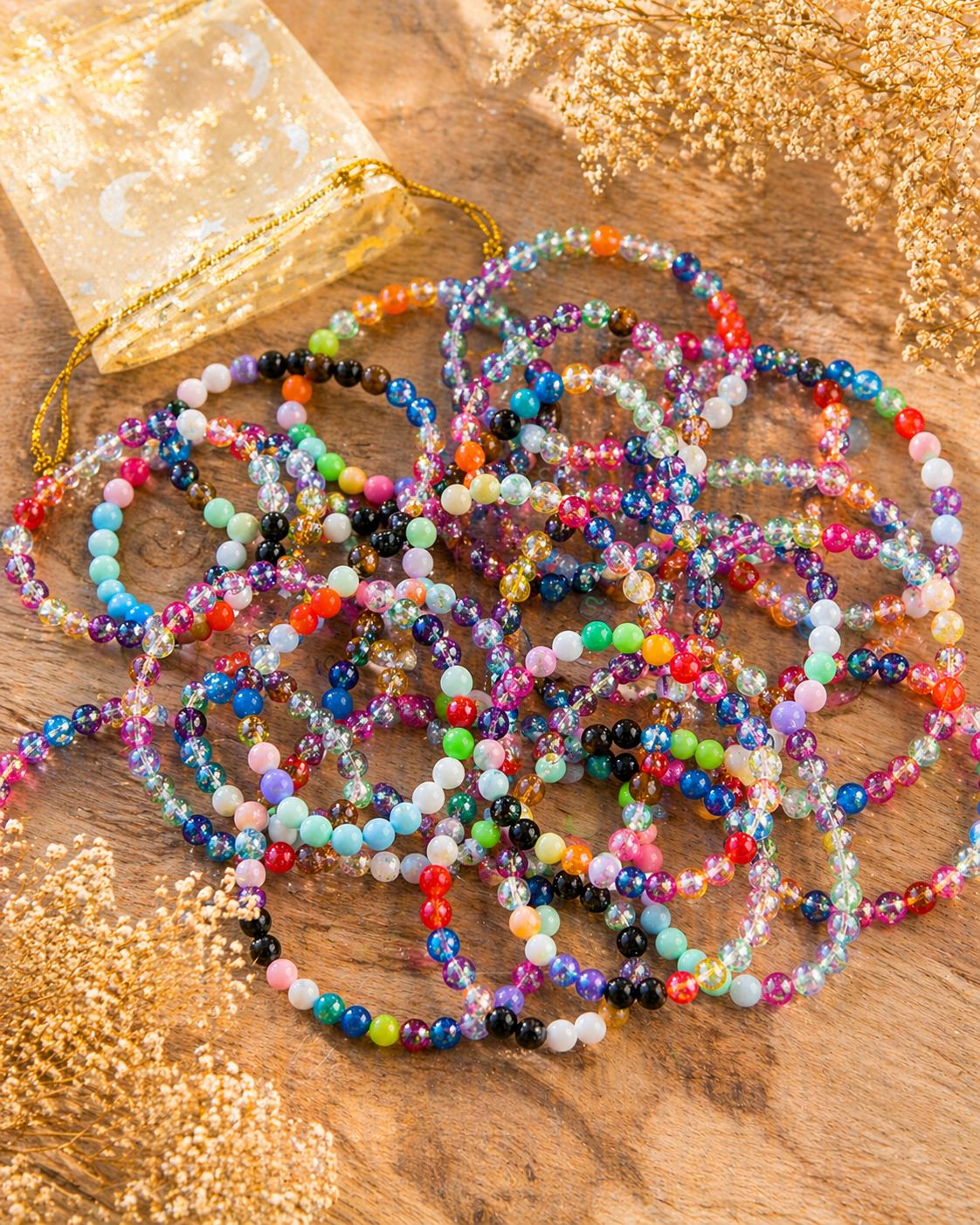 2 Braccialetti Segno Zodiacale Multicolore