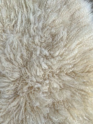 White Felted Wool Rug - 188