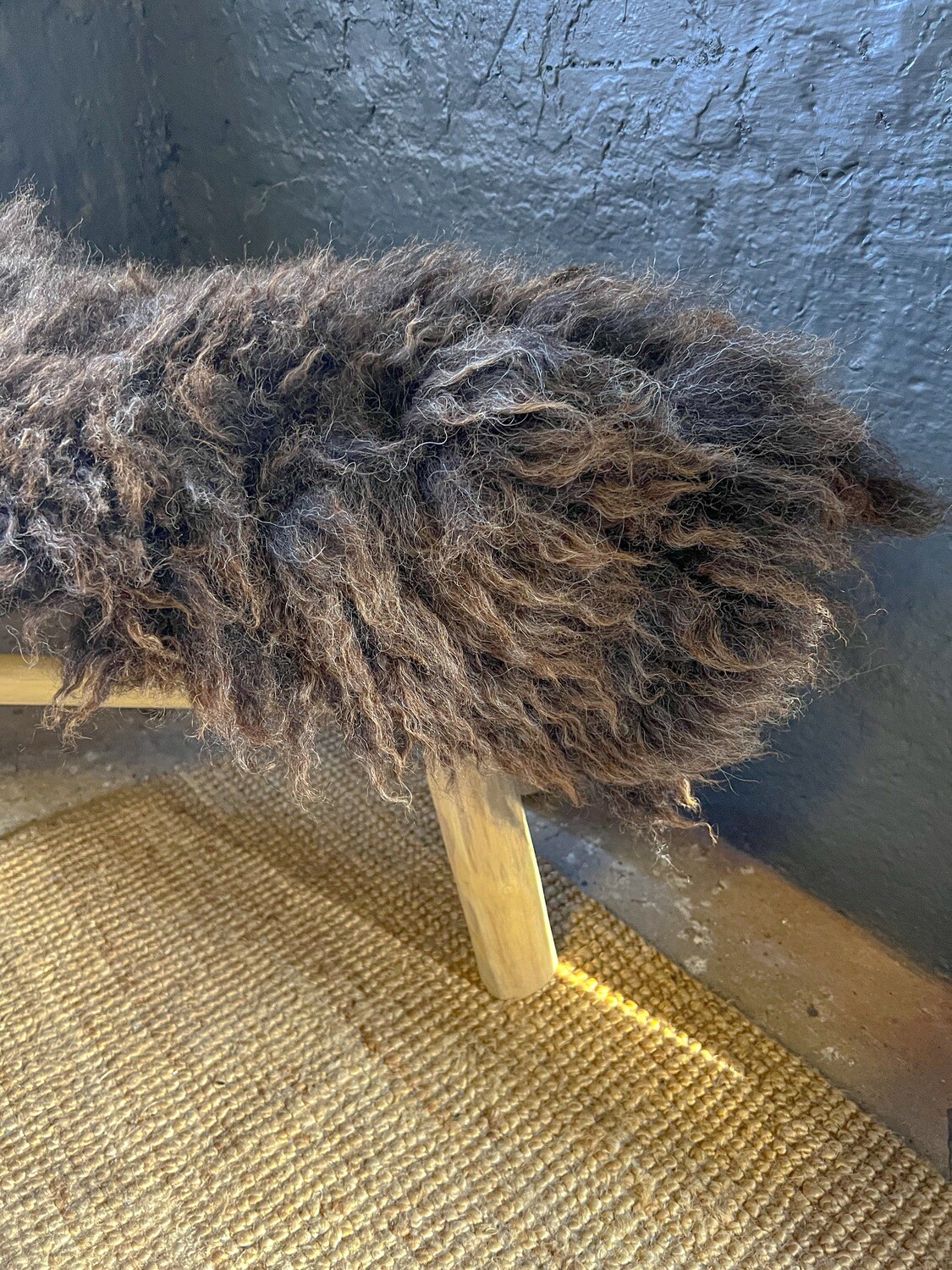 Small Felted Fleece Rug - Brown 187