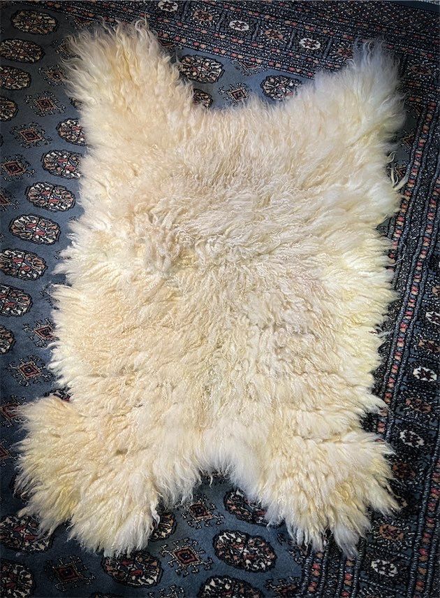 Small Rustic Felted Fleece Rug- 295 *** Seconds***