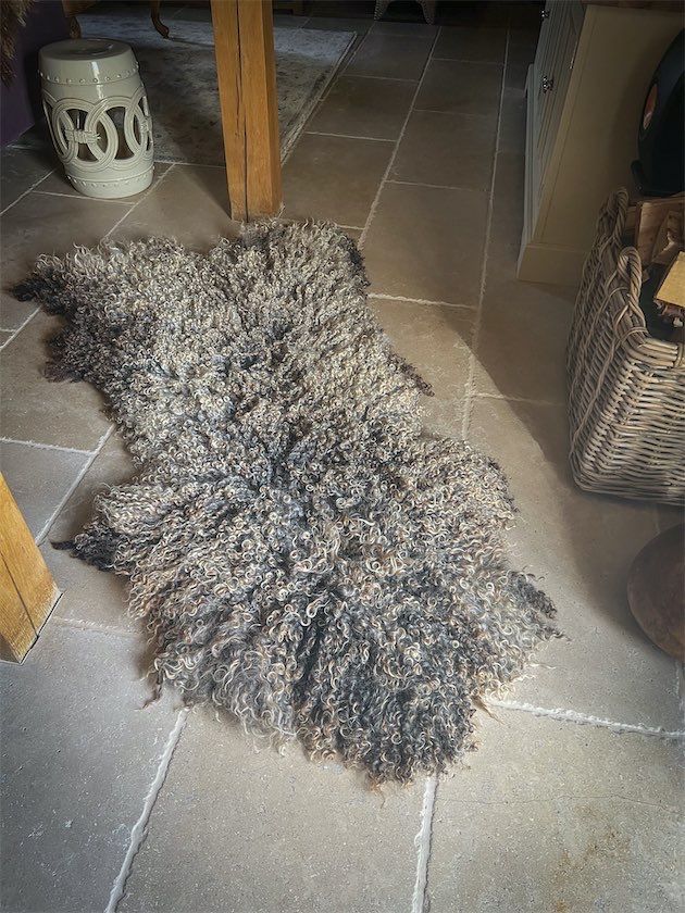 Handcrafted Felted Fleece Rug -303