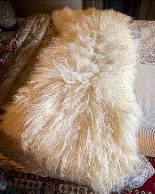Handmade Valais Blacknose Felted Fleece Rug – No Skin - 322