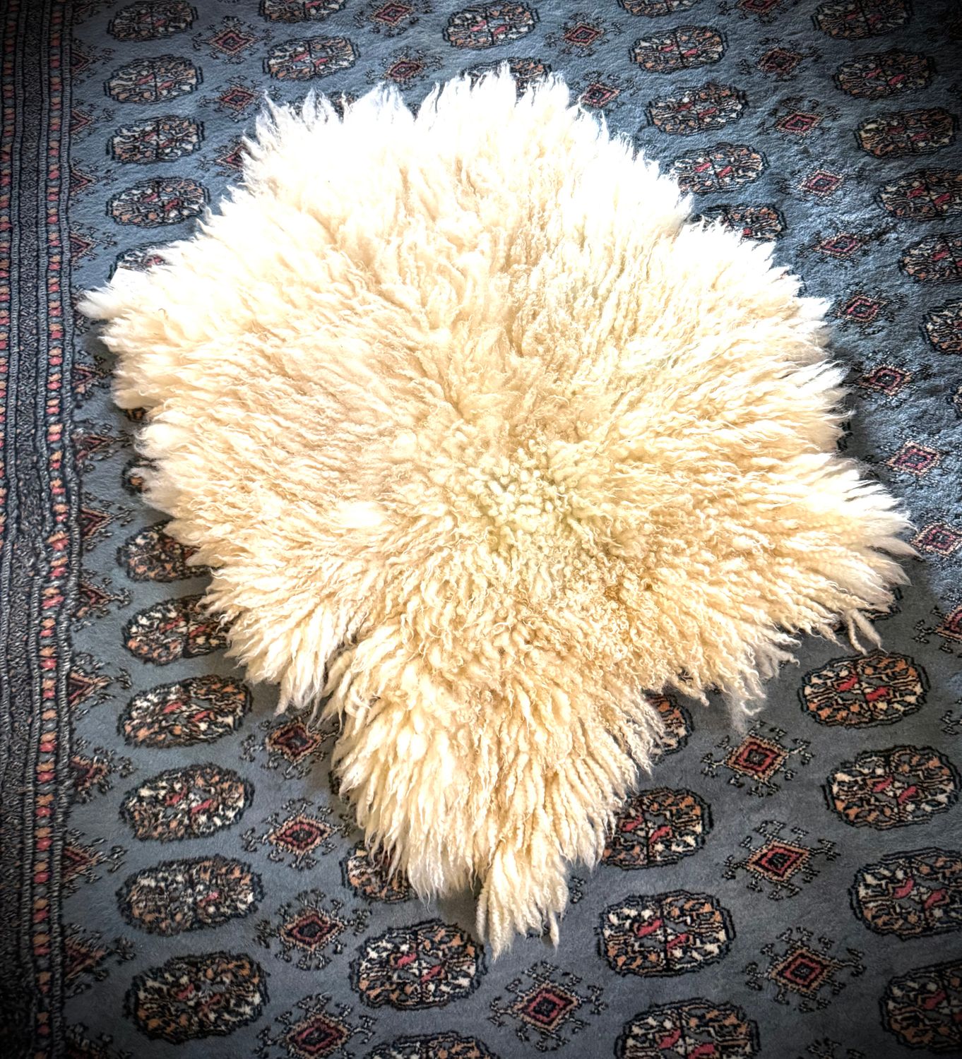 Handmade Felted Fleece Rug - 330 ***Second***