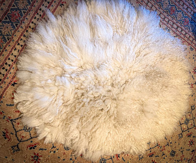 Handmade Felted Fleece Rug - 340 ***Second*** Handmade Felted Fleece Rug - 340 ***Second***