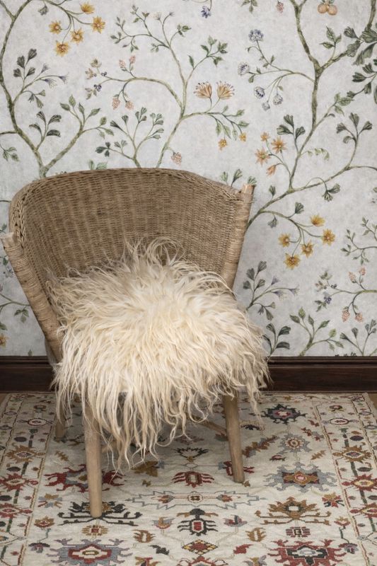 Felted Fleece Rug - 278 Lifestyle image showing how our felted fleece rug can be styled in a home.