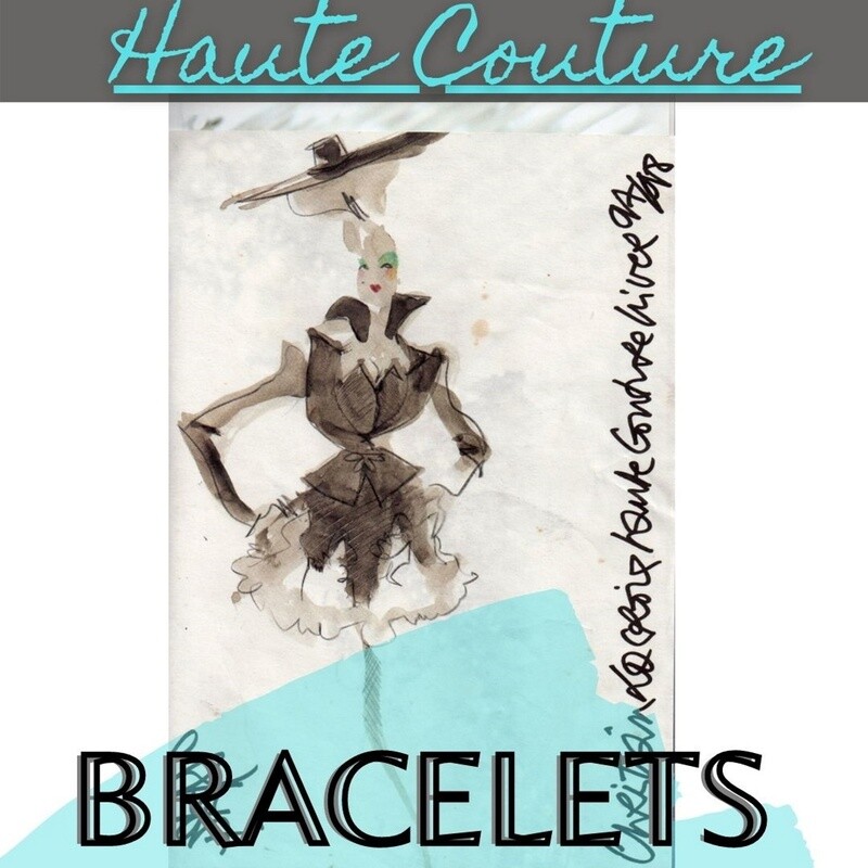 Bracelets Haute Couture pièces Rares