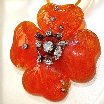 Collier Porte Bonheur Orange
