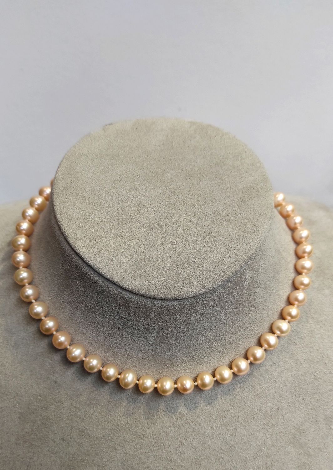 Collier choker perles de culture