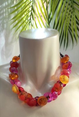 Collier Cocoon rouge