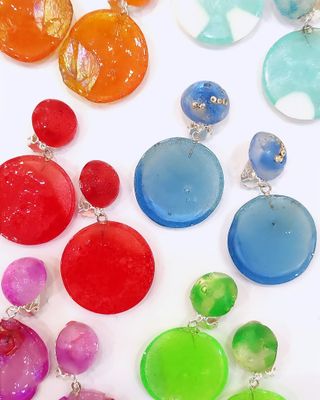 Boucles d&#39;oreilles clips, Délice multi