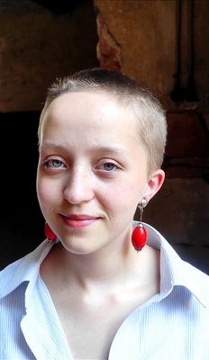Boucles d&#39;oreilles clips vintages rouges