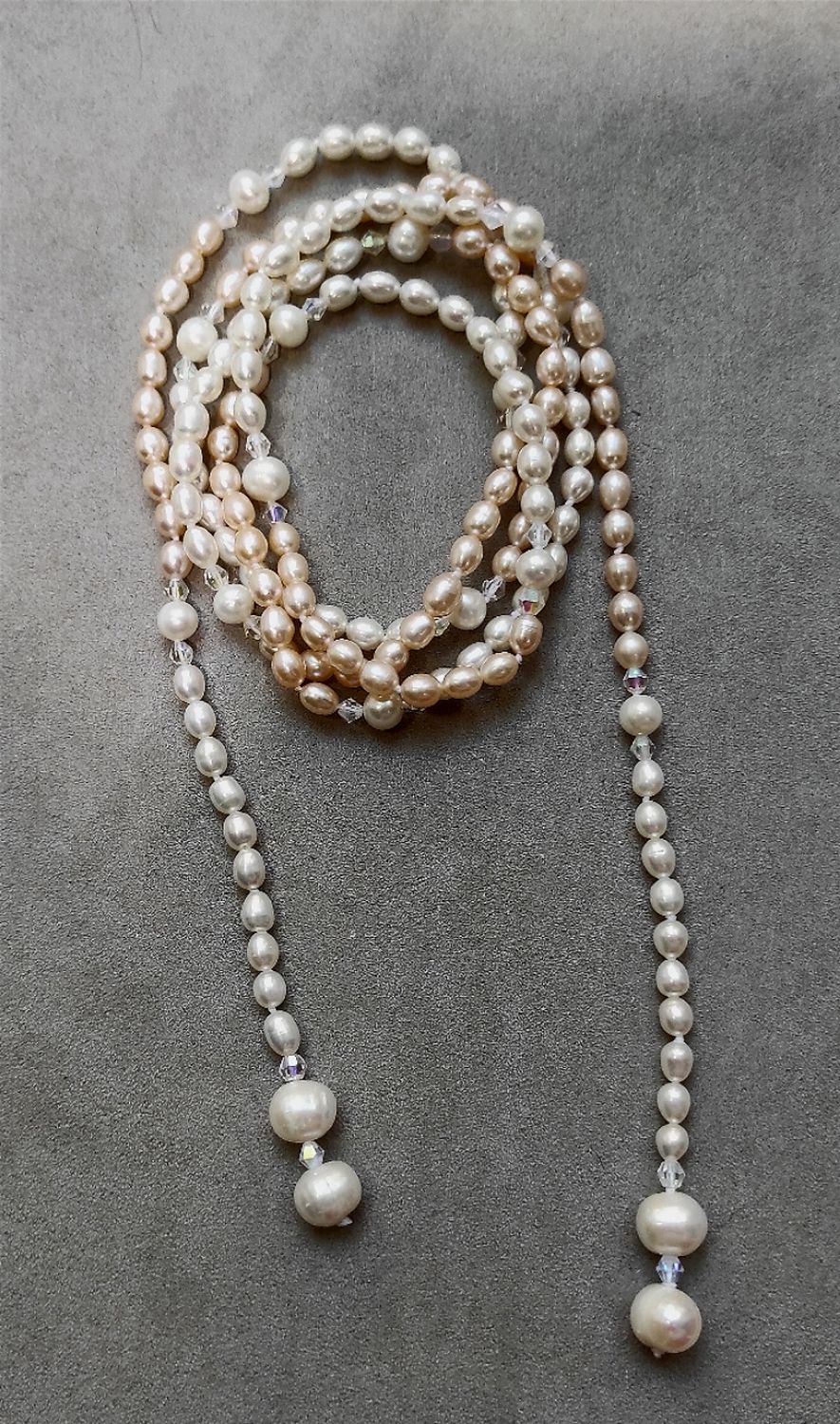 Collier Sautoir en perles de culture