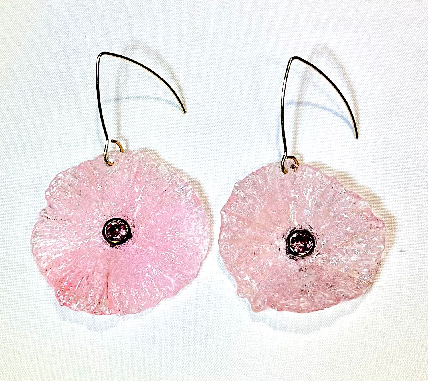 Boucles d&#39;oreilles Coquelicot rose