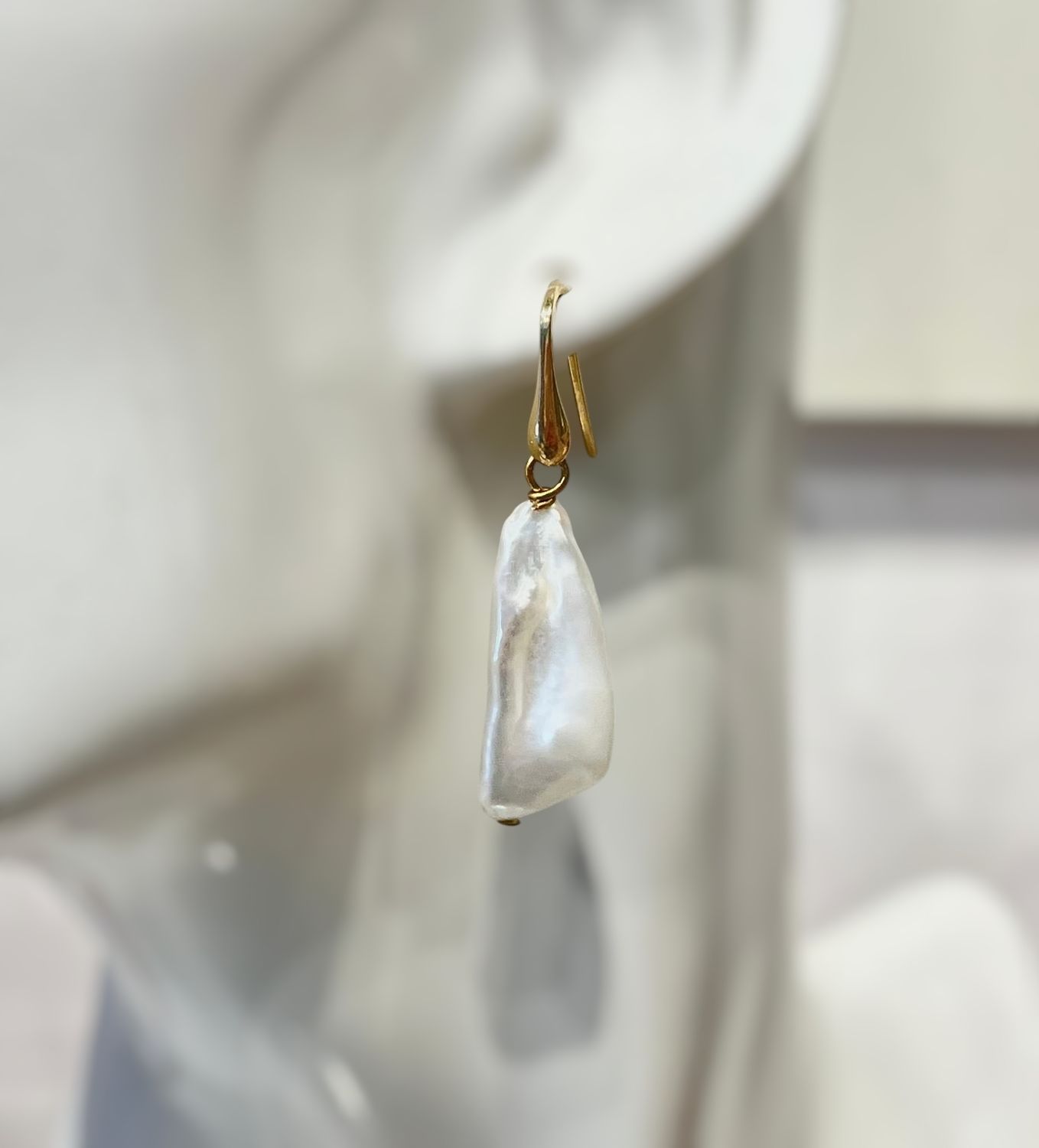 Boucles d&#39;oreilles perles de culture
