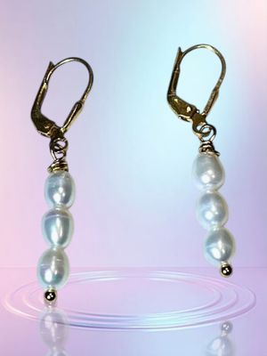 Boucles d&#39;oreille perles de culture