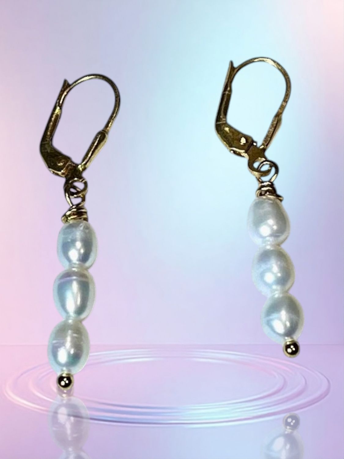 Boucles d&#39;oreille perles de culture