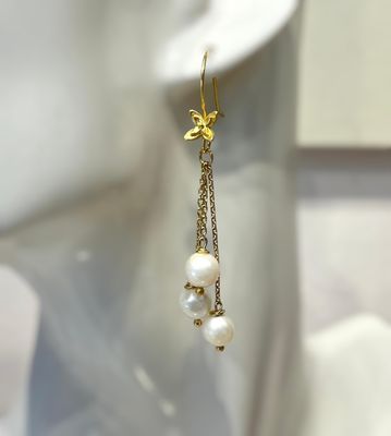 Boucles d&#39;oreilles perles de culture