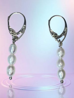 Boucles d&#39;oreilles perles de culture